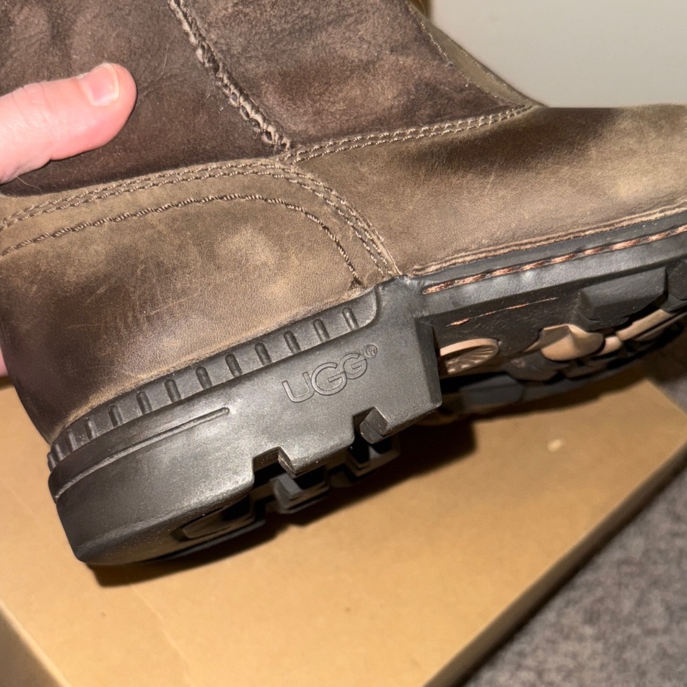 UGG Dark Brown Suede Boots - Picture 9 of 11
